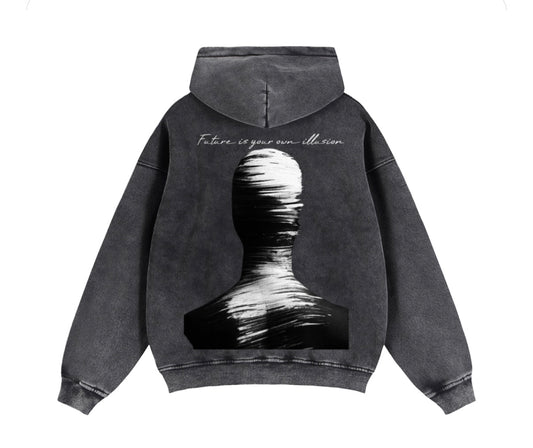 Zip-Through Boxy Fleece Hoodie